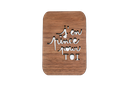 Carte en bois - J'en pince pour toi