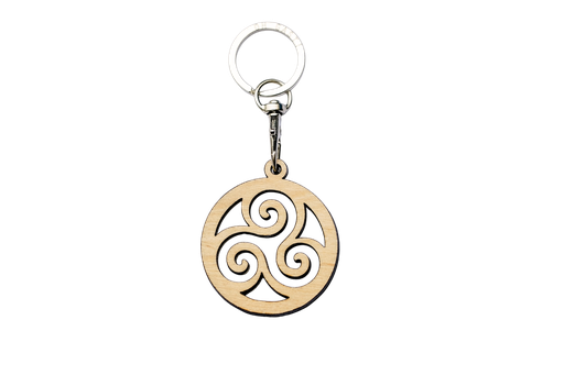 Porte- clés Triskel en bois